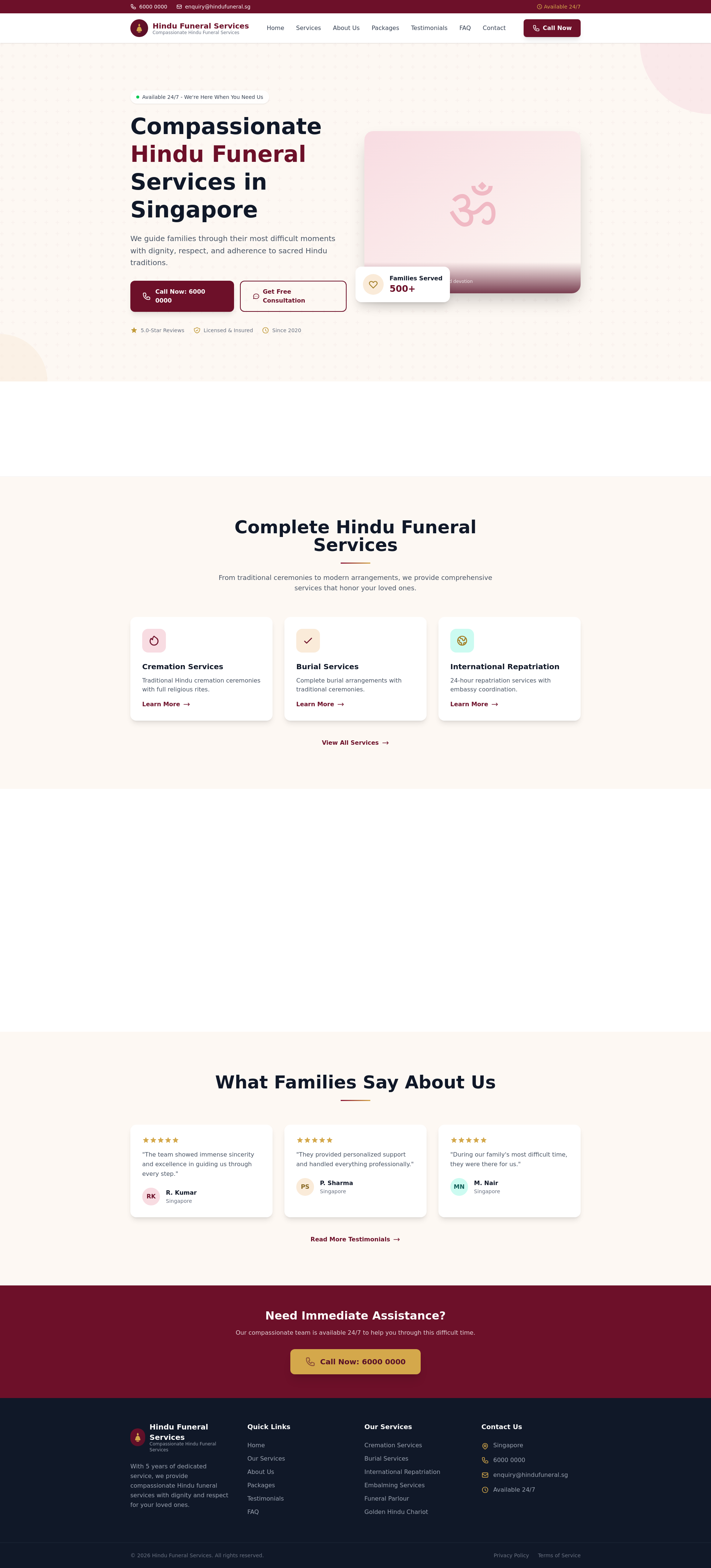 Funeral Services (Indian)